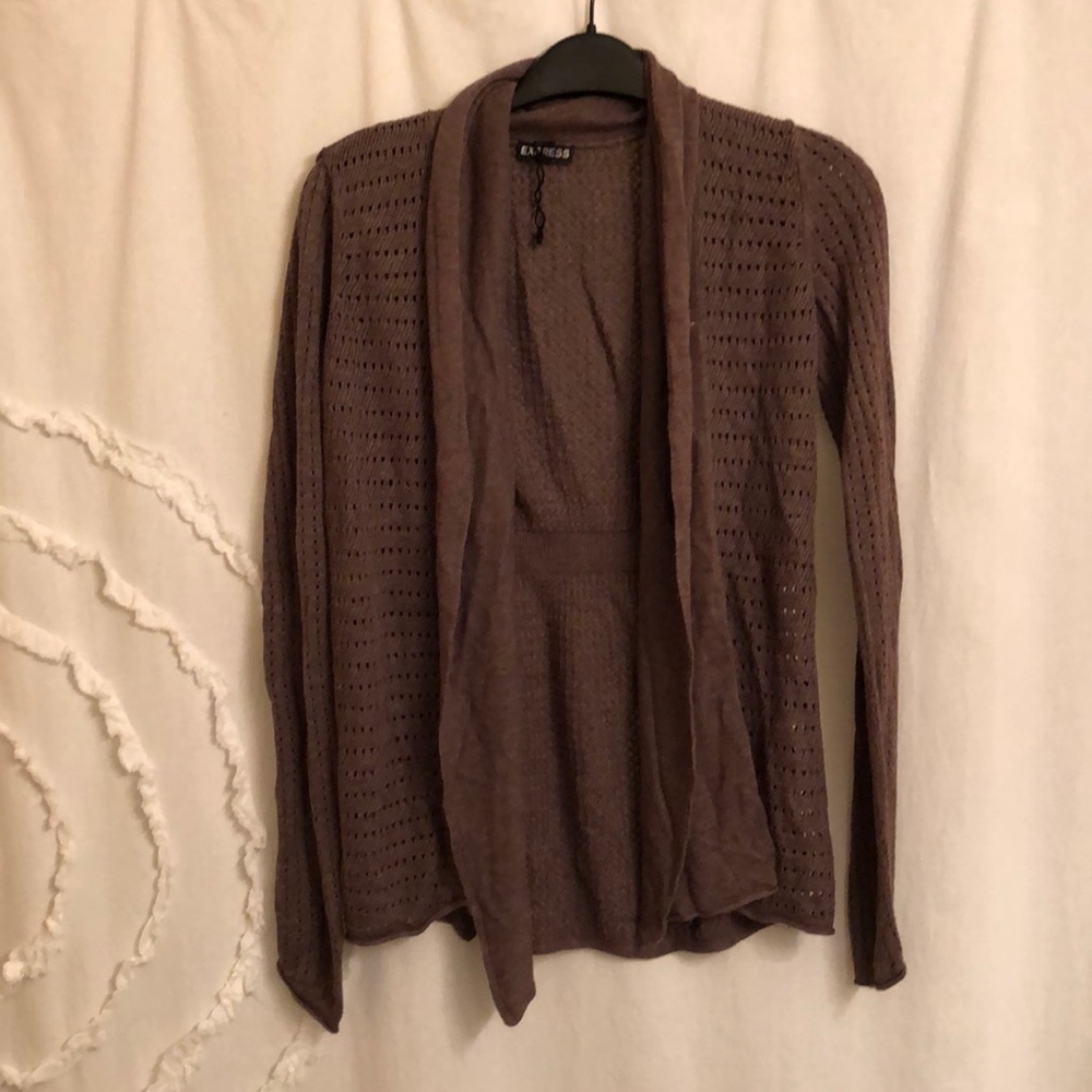 Brown cardigan